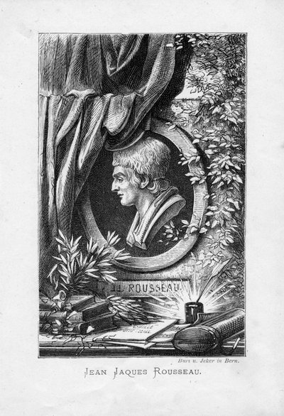 Graviertes Porträt von Melchior Karl Jeker